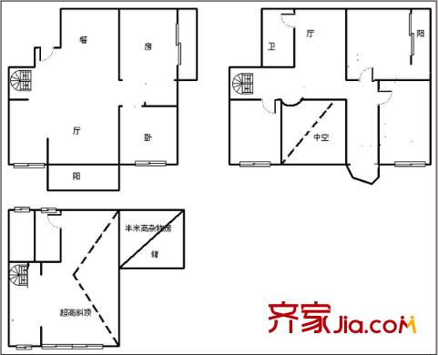 歐景庭園 6室 戶型圖