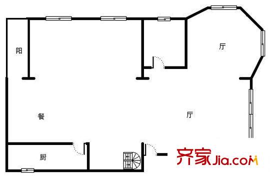 歐景庭園 5室 戶型圖