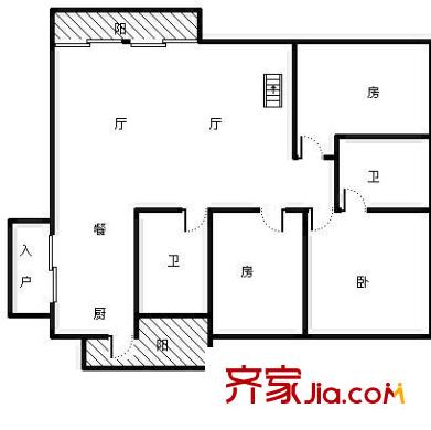 半島融園 6室 戶型圖
