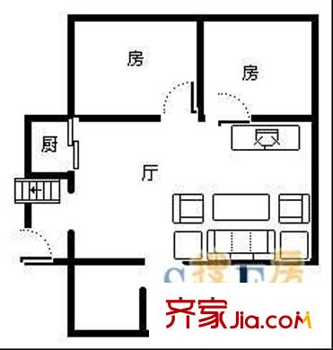 榮和東盟國際 4室 戶型圖