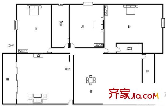 正佳市場住宅3s2t2w1