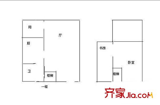 聯(lián)盟新城 1室 戶型圖