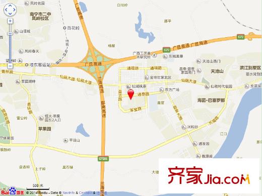 崇左市稅局獨(dú)棟別墅交通圖