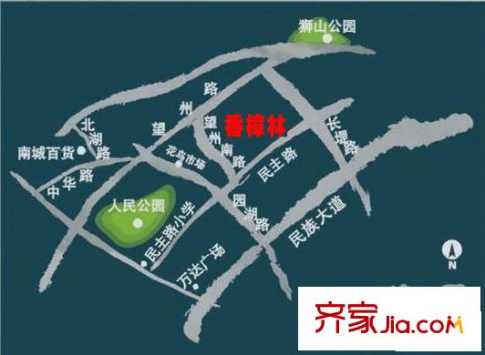 香樟林交通圖