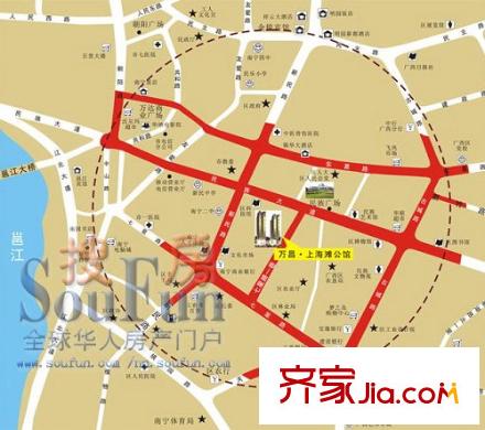 上海灘公館交通圖