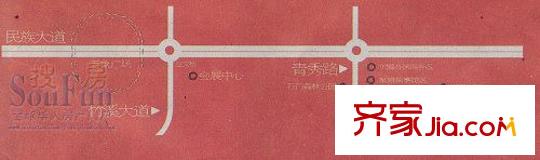 聯(lián)盟新城交通圖