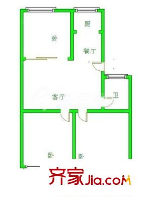 桂鄉(xiāng)樓戶型圖4 3室2廳1衛(wèi)1廚