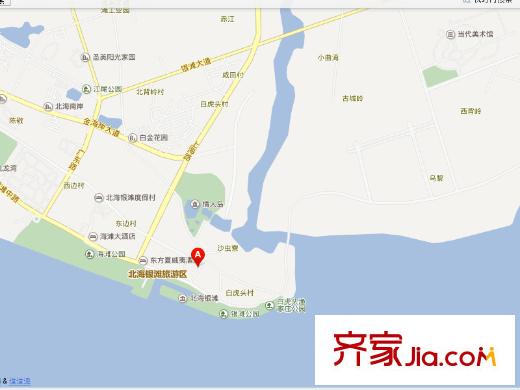 北海銀灘之家客棧交通圖北海銀灘之家