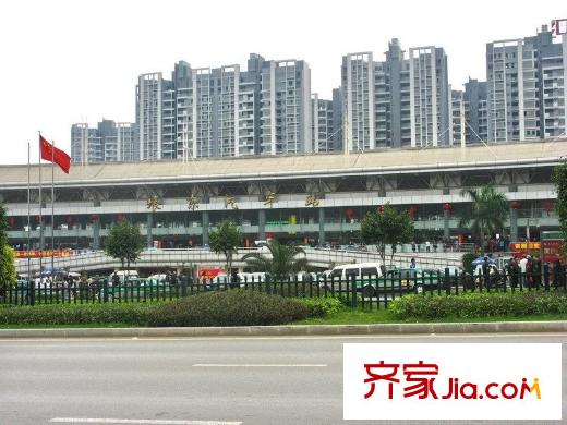 匯東天闊配套圖項目前的瑯東汽車站全景