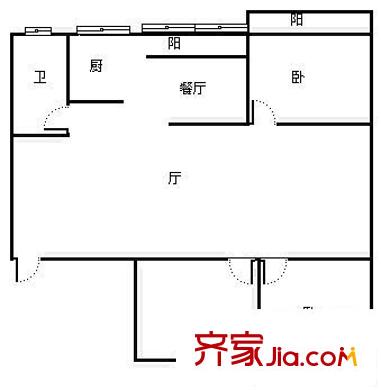 福源大樓 3室 戶型圖