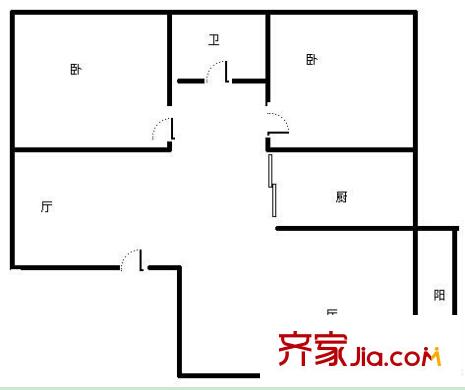廣西教育出版社宿舍戶型圖4 2室2廳1衛(wèi)1廚