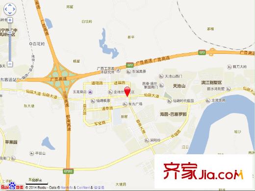 南寧仙葫開發(fā)區(qū)管委會交通圖 