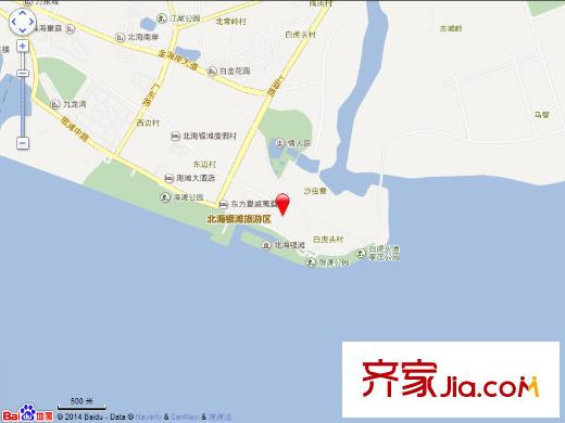 北海銀灘之家客棧交通圖北海銀灘之家
