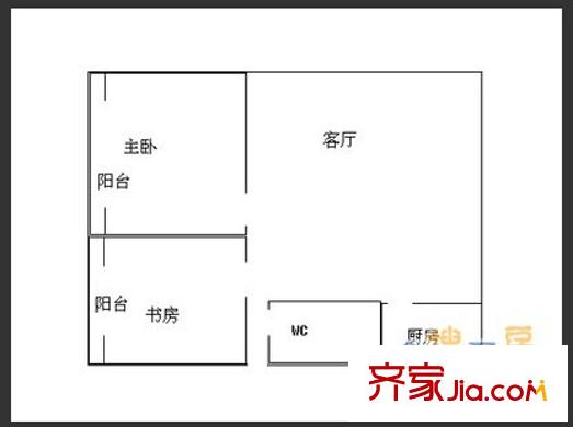 緯武小區(qū)戶型圖5 2室2廳1衛(wèi)1廚