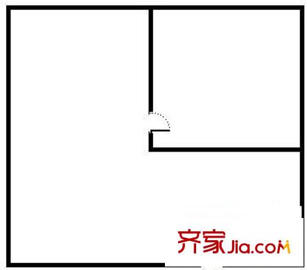 亞航財富中心 1室 戶型圖