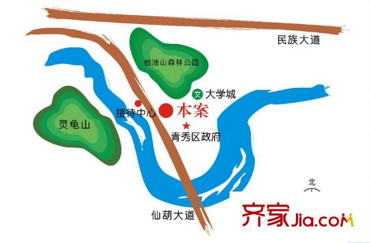 星河蘭亭交通圖區(qū)位圖