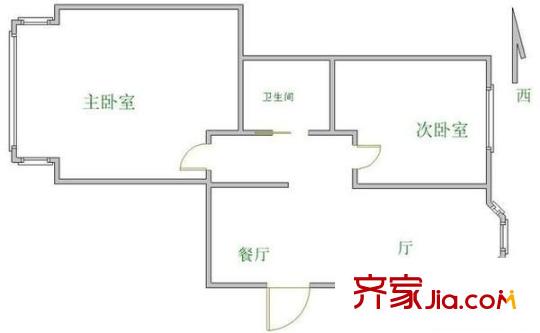 金湖苑 2室 戶型圖