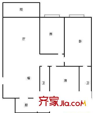 金湖苑 3室 戶型圖