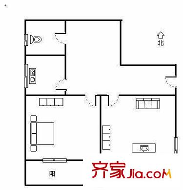 方洲苑 2室 戶型圖