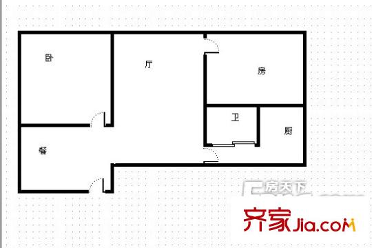南方大廈戶型圖2室1廳1衛(wèi)1