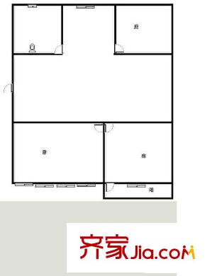 望州南小區(qū) 2室 戶型圖