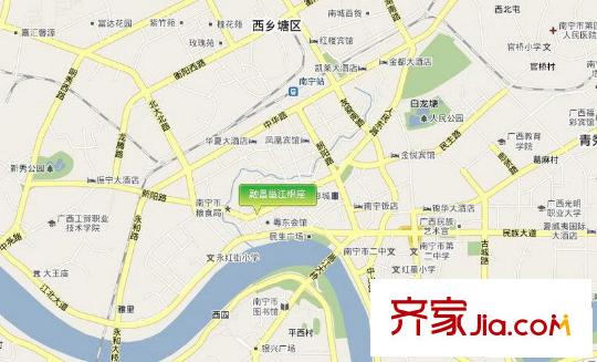 融昌邕江銀座交通圖區(qū)位圖