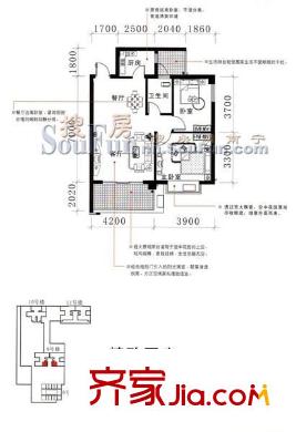 永嘉公寓 2室 戶型圖