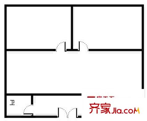 泰安大廈 2室 戶型圖