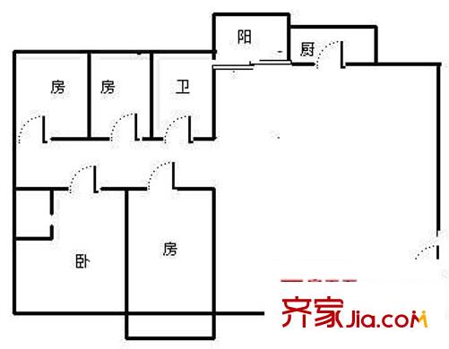 鑫龍小區(qū) 4室 戶型圖
