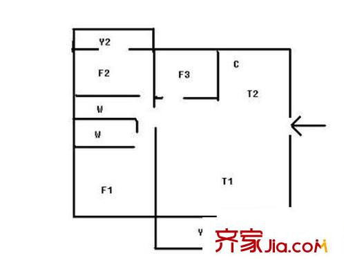 時代俊園 4室 戶型圖