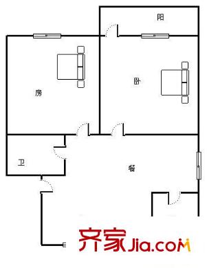 華興園 2室 戶型圖