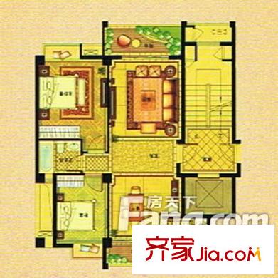 通業(yè)平安佳園戶型圖2房2廳.  3jpg_調(diào)整大小 2室2廳1衛(wèi)1廚