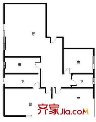 泰安大廈 3室 戶型圖