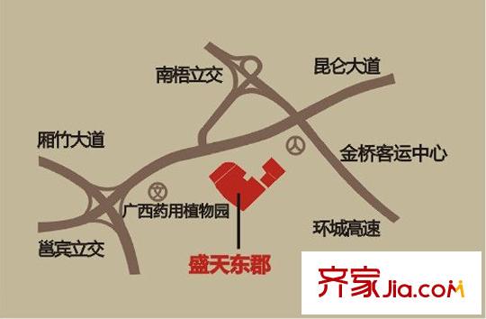 盛天東郡|天禧區(qū)位圖