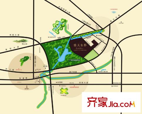 盛天東郡|天禧區(qū)位圖