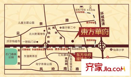 第一大道東方華府交通圖（2012-10-22）