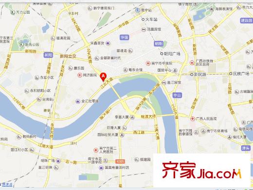 邕江時(shí)代廣場(chǎng)交通圖