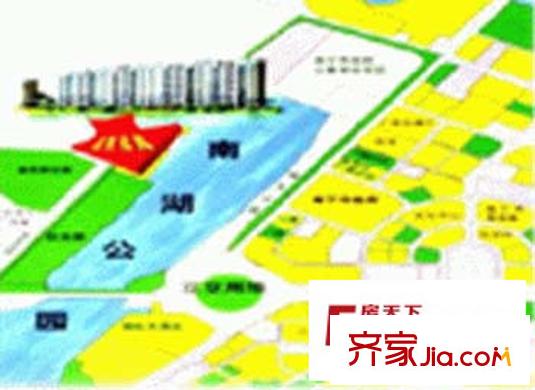 湖景花園交通圖