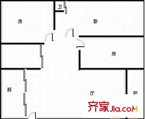 江景華廷 3室 戶型圖