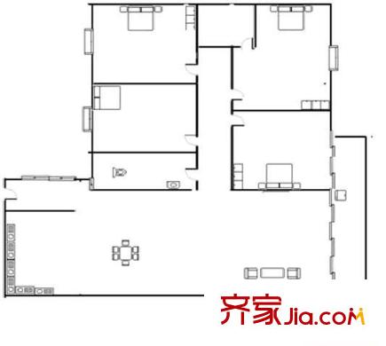 和美家園 4室 戶型圖