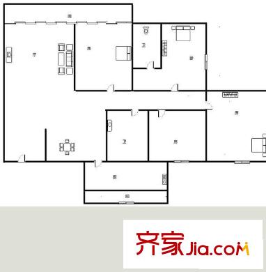 和美家園 4室 戶型圖