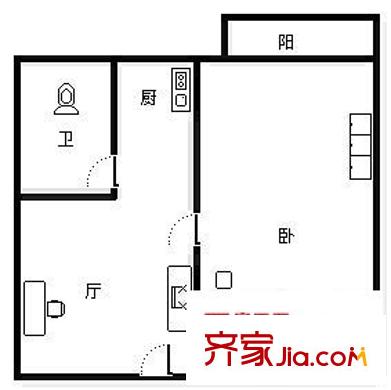 東寶園小區(qū)戶型圖東寶路翠園巷8號(hào) 1室 戶型圖 1室1廳1衛(wèi)1廚