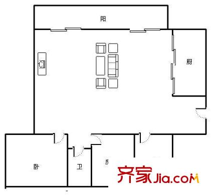 東盟世紀(jì)村 2室 戶型圖