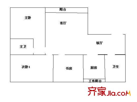 安秀小區(qū)戶型圖秀安小區(qū) 3室 戶型圖 3室2廳2衛(wèi)1廚