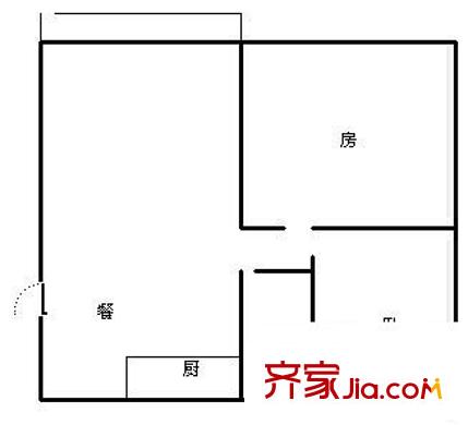 中華苑小區(qū) 2室 戶型圖