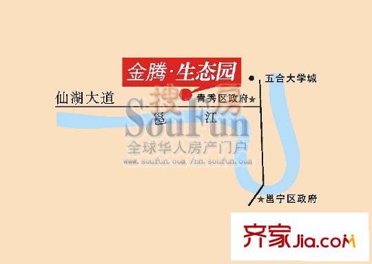 金騰生態(tài)園交通圖