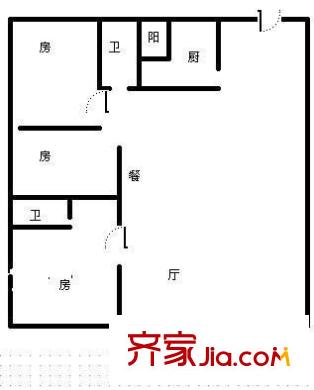 世紀(jì)家園 3室 戶型圖