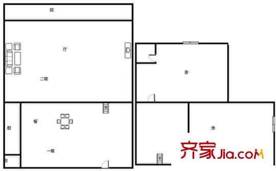 斯壯花園 3室 戶型圖