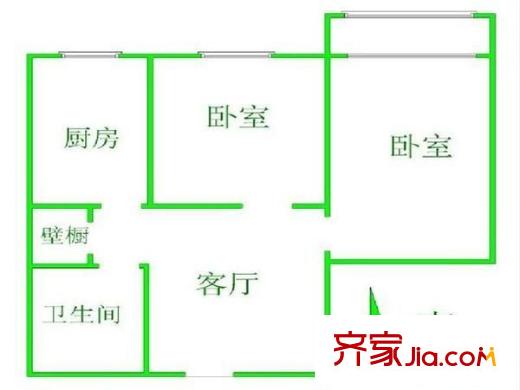 斯壯花園 2室 戶型圖
