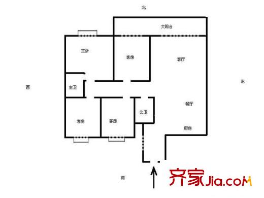 和美家園 4室 戶型圖